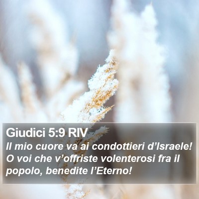 Giudici 5:9 RIV Bible Verse Image