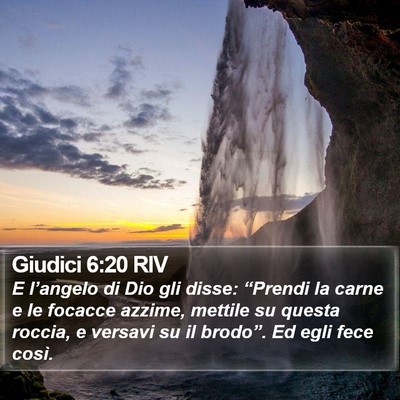 Giudici 6:20 RIV Bible Verse Image