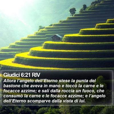 Giudici 6:21 RIV Bible Verse Image