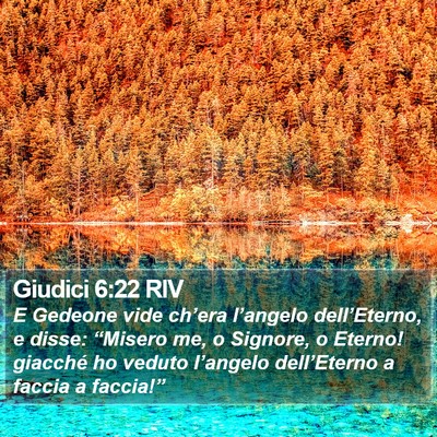 Giudici 6:22 RIV Bible Verse Image