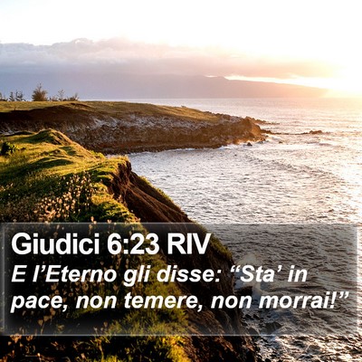 Giudici 6:23 RIV Bible Verse Image