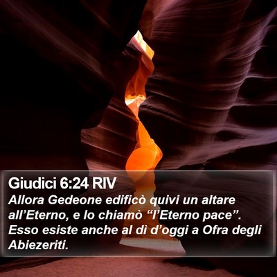 Giudici 6:24 RIV Bible Verse Image