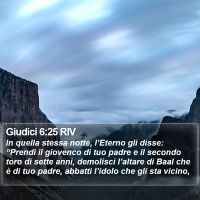 Giudici 6:25 RIV Bible Verse Image