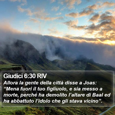 Giudici 6:30 RIV Bible Verse Image