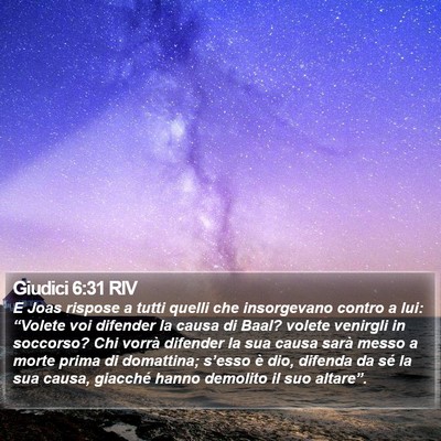 Giudici 6:31 RIV Bible Verse Image