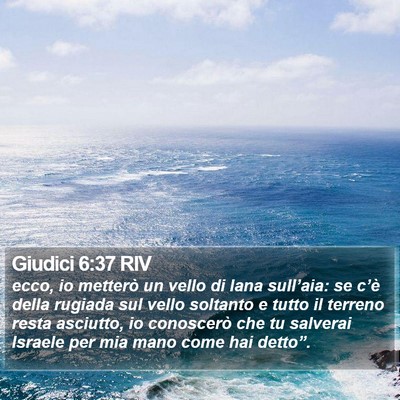 Giudici 6:37 RIV Bible Verse Image