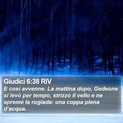 Giudici 6:38 RIV Bible Verse Image