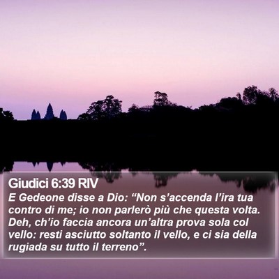 Giudici 6:39 RIV Bible Verse Image