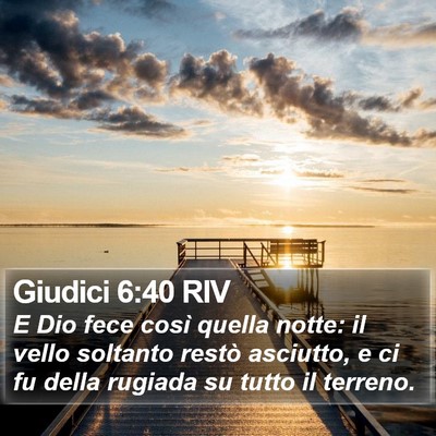 Giudici 6:40 RIV Bible Verse Image