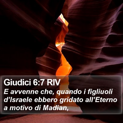 Giudici 6:7 RIV Bible Verse Image
