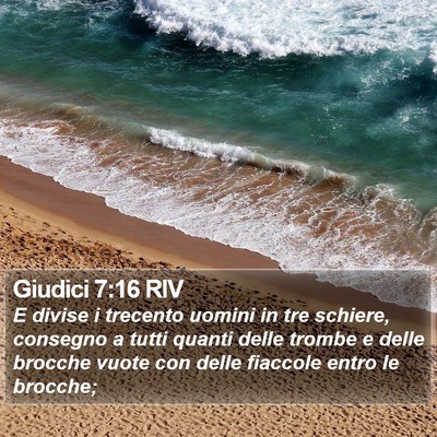Giudici 7:16 RIV Bible Verse Image
