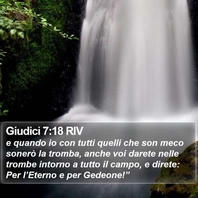 Giudici 7:18 RIV Bible Verse Image