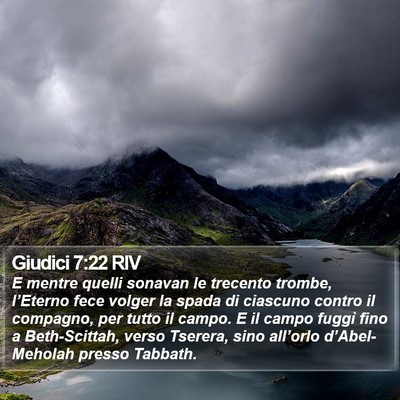 Giudici 7:22 RIV Bible Verse Image
