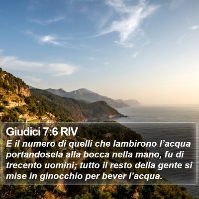 Giudici 7:6 RIV Bible Verse Image