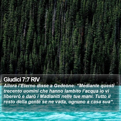 Giudici 7:7 RIV Bible Verse Image