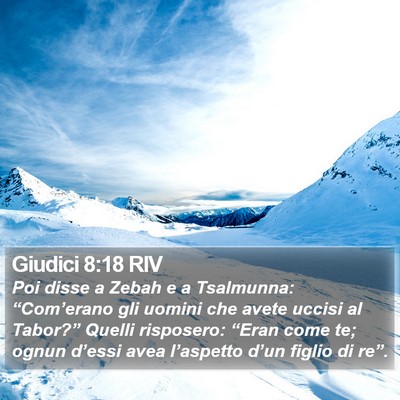 Giudici 8:18 RIV Bible Verse Image