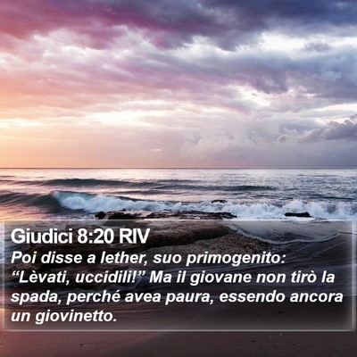 Giudici 8:20 RIV Bible Verse Image