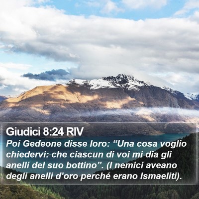 Giudici 8:24 RIV Bible Verse Image