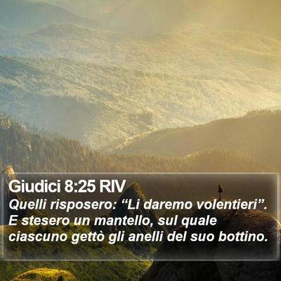 Giudici 8:25 RIV Bible Verse Image
