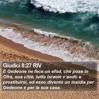 Giudici 8:27 RIV Bible Verse Image