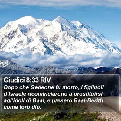 Giudici 8:33 RIV Bible Verse Image