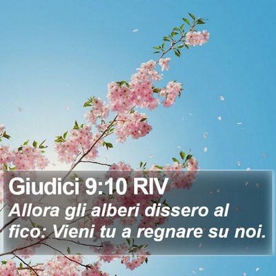Giudici 9:10 RIV Bible Verse Image