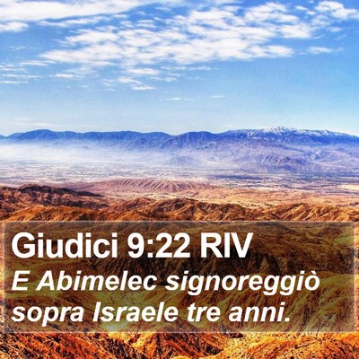 Giudici 9:22 RIV Bible Verse Image