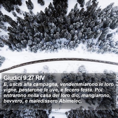 Giudici 9:27 RIV Bible Verse Image