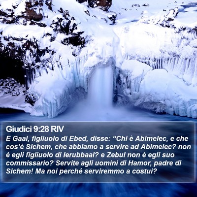Giudici 9:28 RIV Bible Verse Image