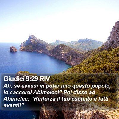 Giudici 9:29 RIV Bible Verse Image