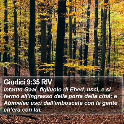 Giudici 9:35 RIV Bible Verse Image