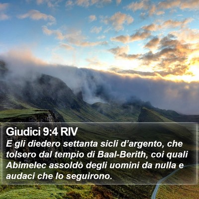 Giudici 9:4 RIV Bible Verse Image