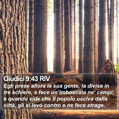 Giudici 9:43 RIV Bible Verse Image