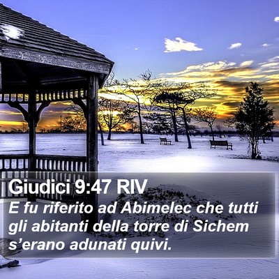 Giudici 9:47 RIV Bible Verse Image