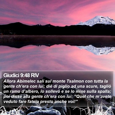 Giudici 9:48 RIV Bible Verse Image