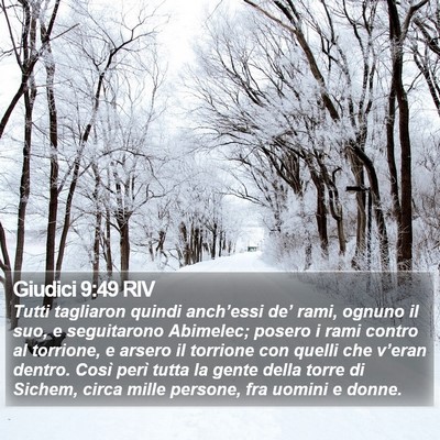 Giudici 9:49 RIV Bible Verse Image