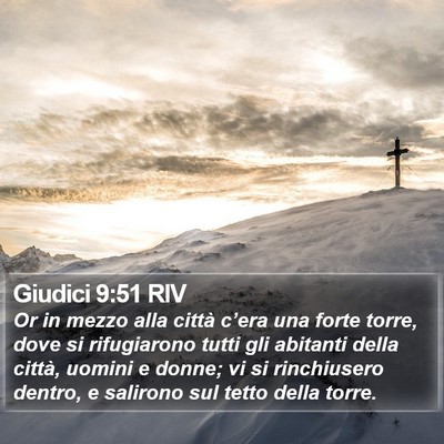 Giudici 9:51 RIV Bible Verse Image