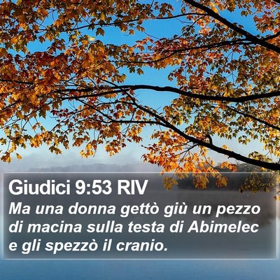 Giudici 9:53 RIV Bible Verse Image