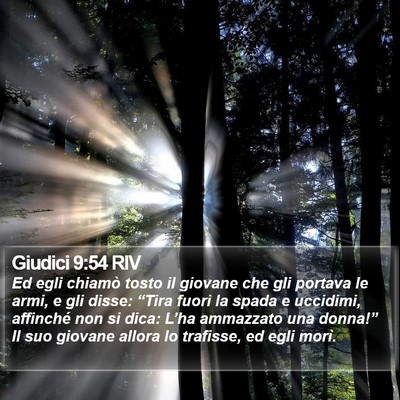 Giudici 9:54 RIV Bible Verse Image