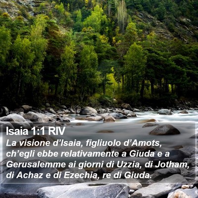 Isaia 1:1 RIV Bible Verse Image