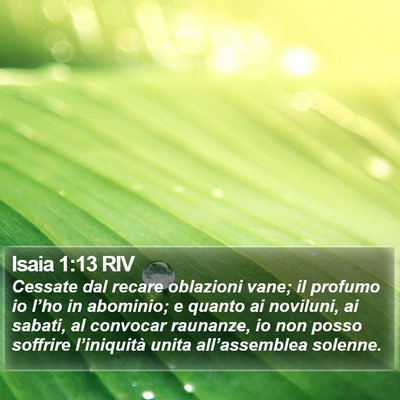 Isaia 1:13 RIV Bible Verse Image