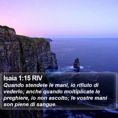 Isaia 1:15 RIV Bible Verse Image
