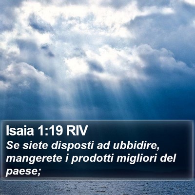 Isaia 1:19 RIV Bible Verse Image