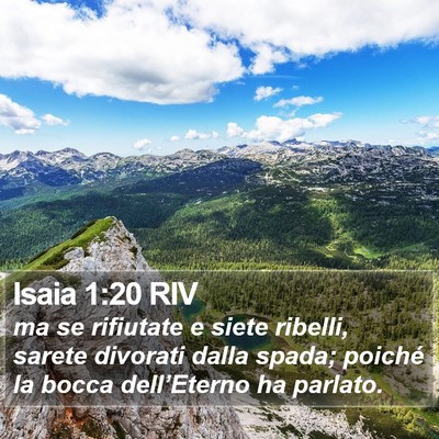Isaia 1:20 RIV Bible Verse Image