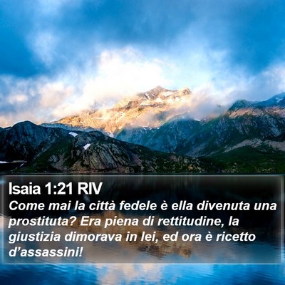 Isaia 1:21 RIV Bible Verse Image