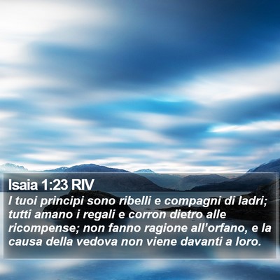 Isaia 1:23 RIV Bible Verse Image