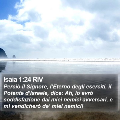 Isaia 1:24 RIV Bible Verse Image