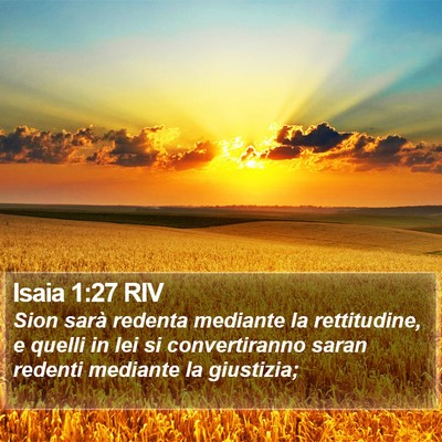 Isaia 1:27 RIV Bible Verse Image
