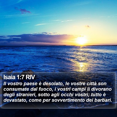 Isaia 1:7 RIV Bible Verse Image