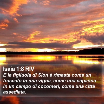 Isaia 1:8 RIV Bible Verse Image